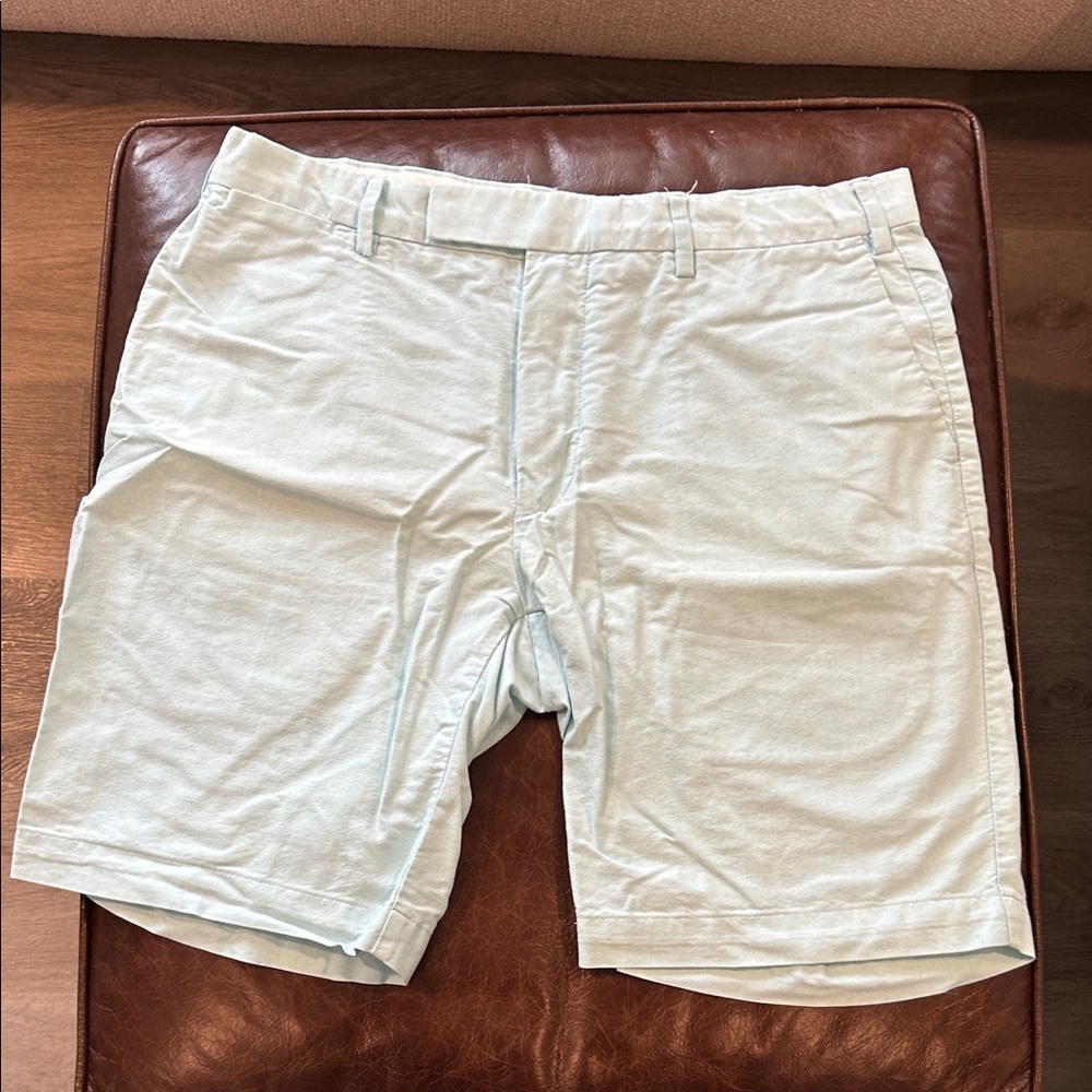 Ralph Lauren Men's Light Blue Flat Front Shorts